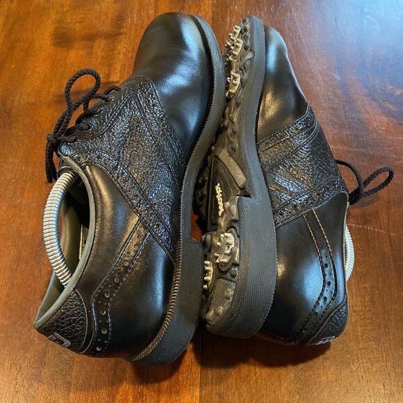 Footjoy Greenjoy Men’s PU Leather Golf Shoes Size 9.5 - Picture 4 of 13